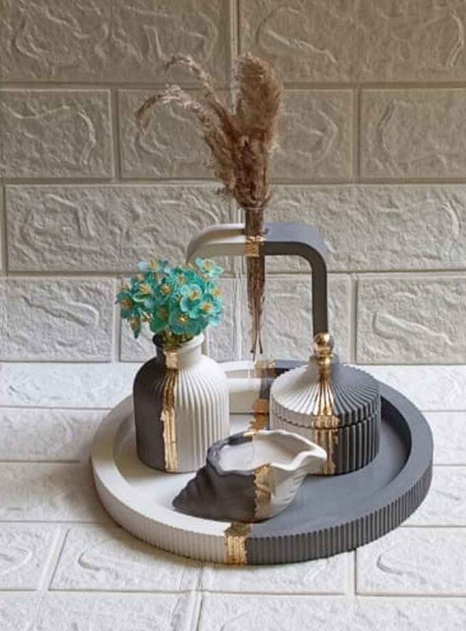ROUND ARCH TRAY SET -3